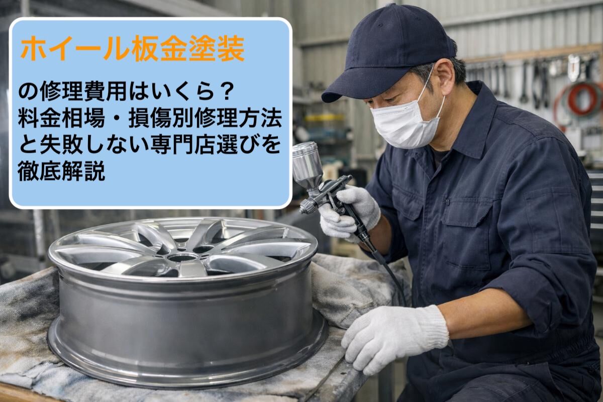 ホイール板金塗装の修理費用はいくら？料金相場・損傷別修理方法と失敗 